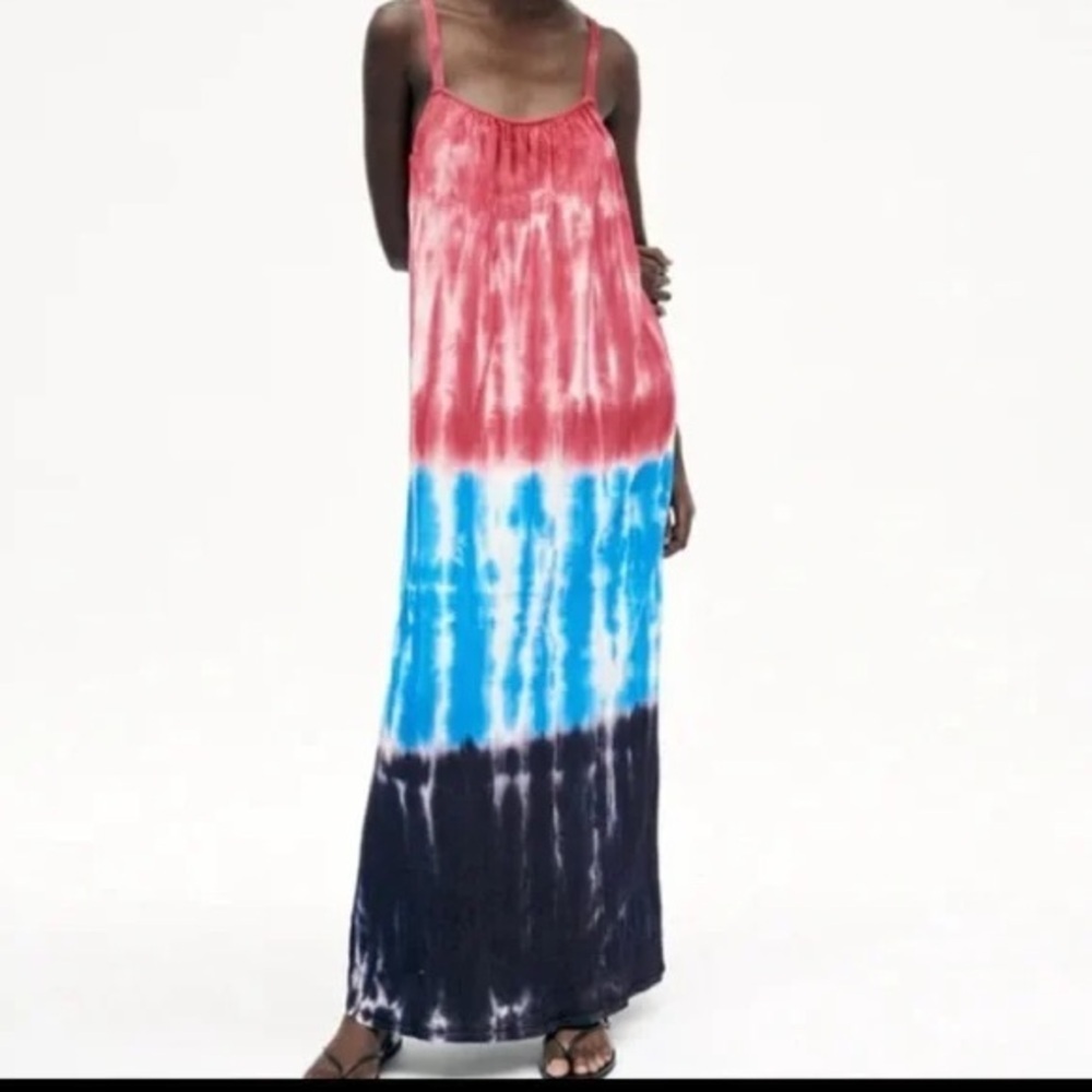Zara NWT Tie Dye Maxi Dress